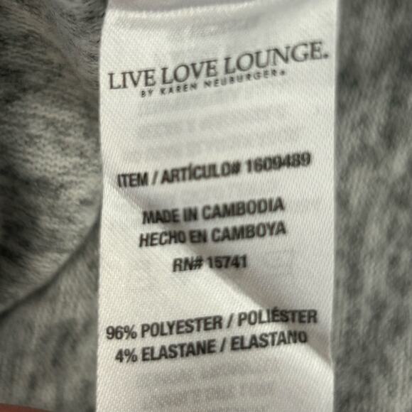 NWT Live Love Lounge Gray Heathered Sweater, Sz XXL - Picture 5 of 8